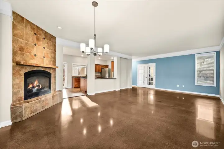 Downstairs Living & Dining Room