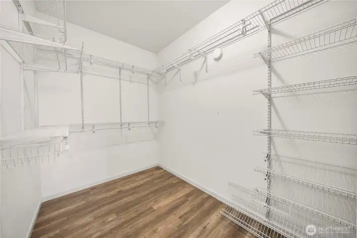 Downstairs Primary Walk-in Closet