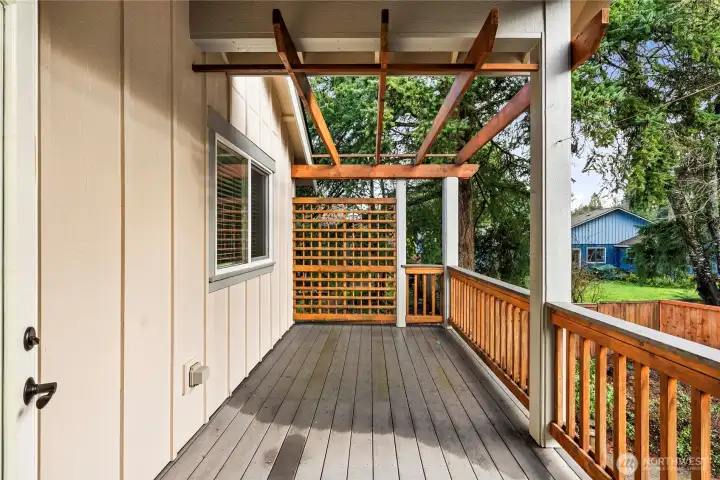 Upper Deck off of Upstairs Unit