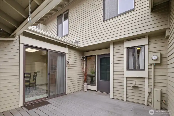 A lovely private deck.