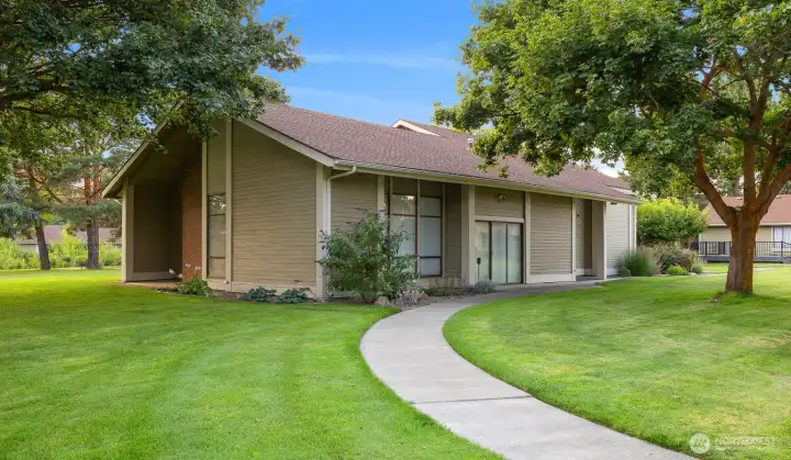 The other side of the clubhouse.