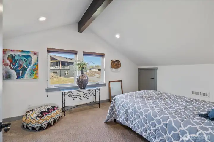 Upstairs Bedrooms with Private bath.