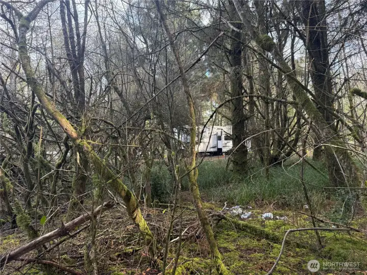 There is a home on the west side of property and an RV lot on the East side.