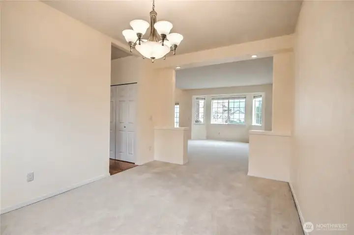 Formal dining room to Formal living room view