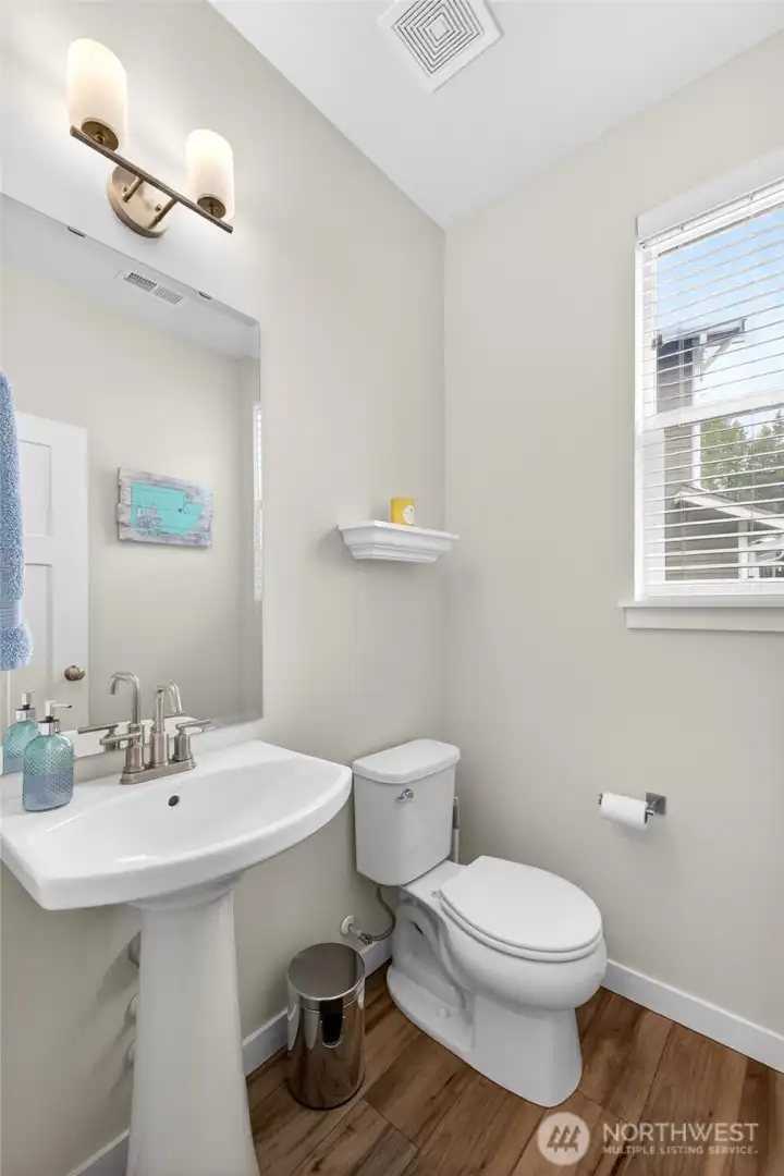 Powder room on main floor