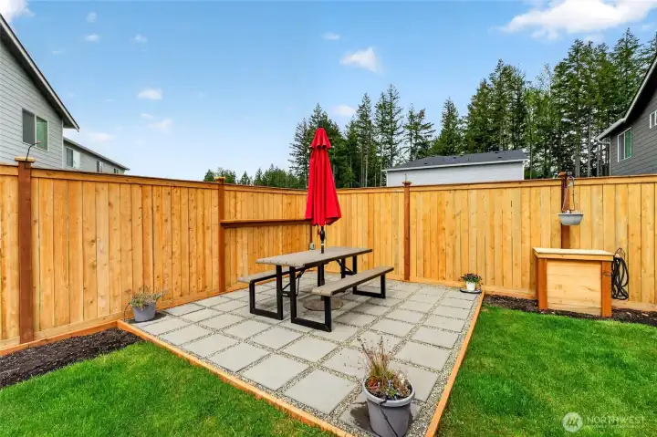 Paver patio great place for open air dining