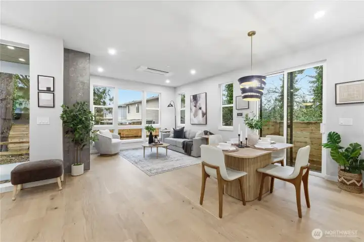 Open concept living on main floor