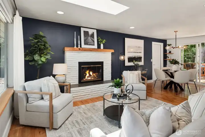 Abundant natural light fills the living spaces, creating a bright, warm, and inviting atmosphere throughout the home.
