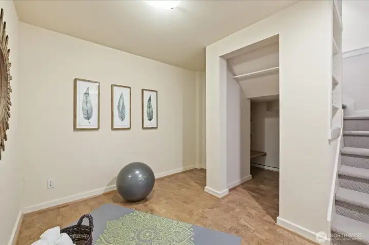 Bonus space on lower level.