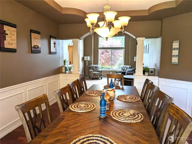Formal Dining easily seats 10.