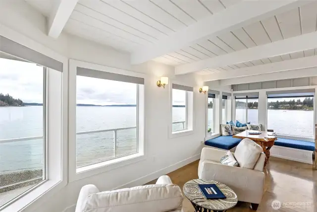 This is an amazing spot to curl up and read a book on a stormy Pacific Northwest day.