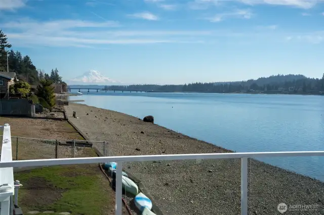 Spectacular views will be a part of daily living at this beachfront cottage.