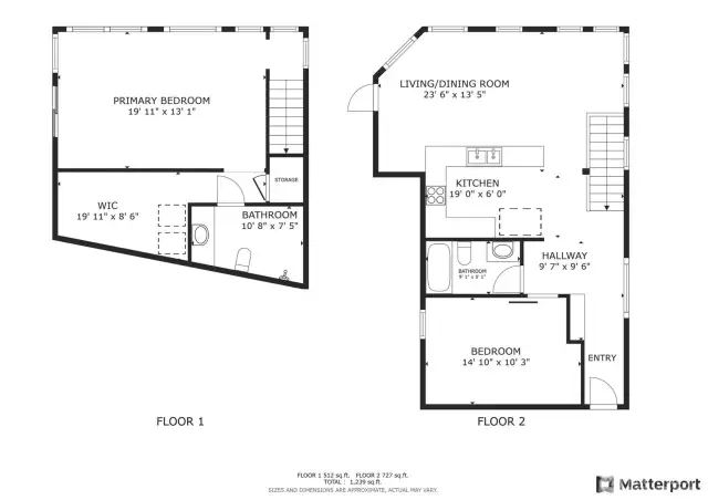 Floors 1 & 2 Floorplan