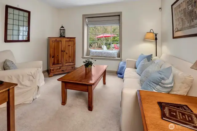 Cozy living room in the MIL apartment - private and functional, perfect for guests, AirBNB or home office
