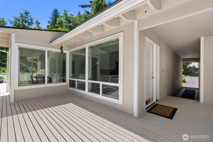 Front porch and entry way