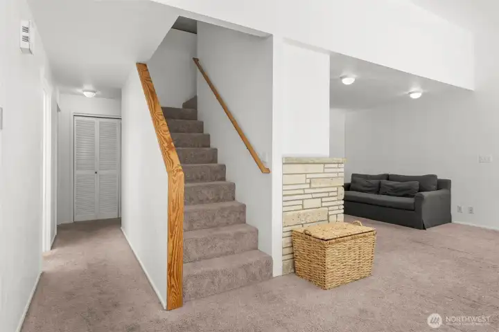 Let's head upstairs to the loft!