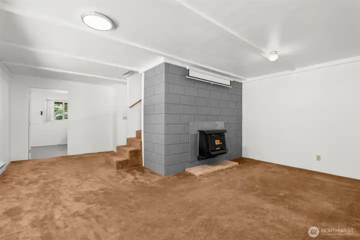 Finished lower level