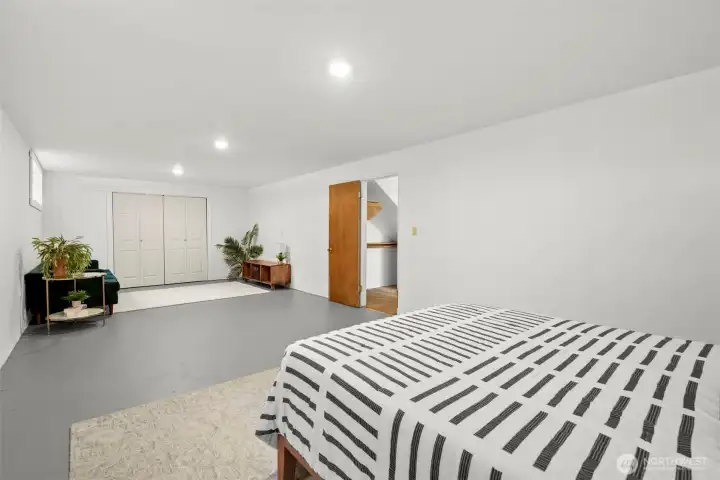 This huge bedroom will be perfect when you have guests!