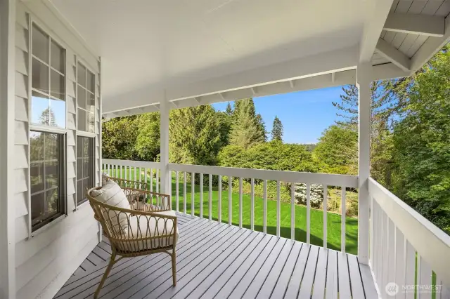 Soak up the greenery and enjoy the privacy, or expand your view to Eagle Harbor