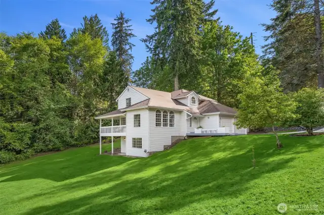 Phenomenal location, privacy, and setting - Bainbridge living that's ready to accommodate your lifestyle