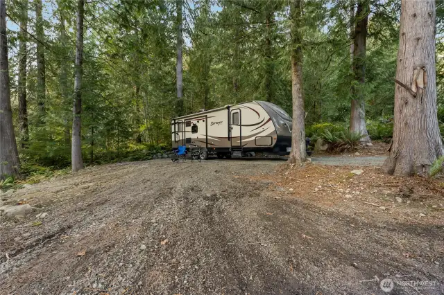 One of 2 full hook up RV sites on the property.