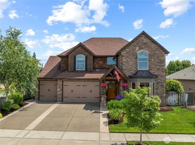 Oversized garage, beautiful details inside & out!