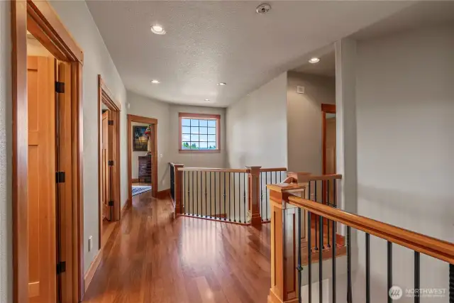 Upstairs, the craftsmanship continues...