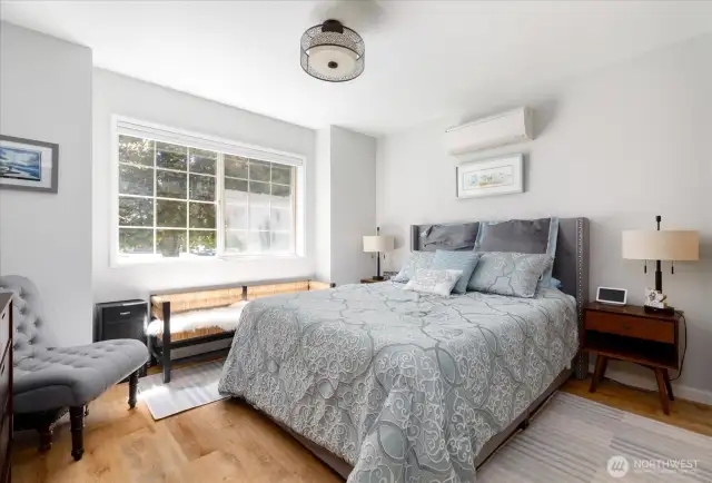 Front bedroom streaming with natural light.