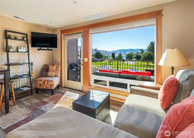Relaxing living room with inviting views