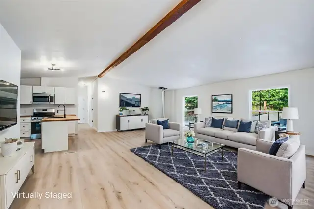 Virtually Staged Great Room