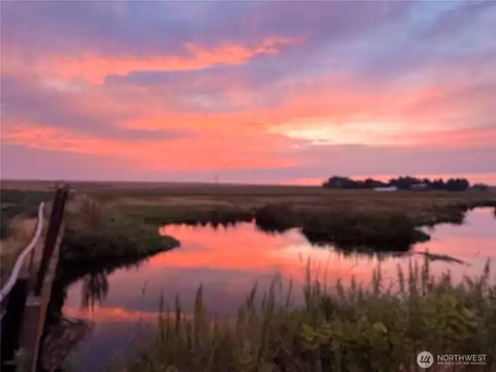 Property sunset view