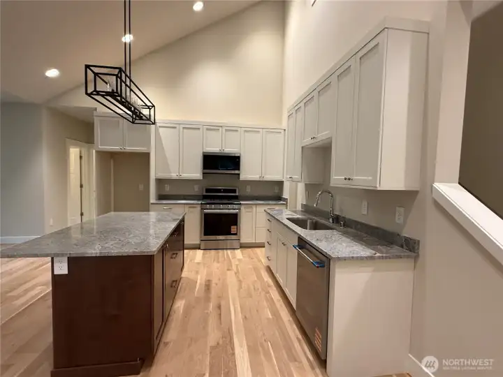 GRANITE COUNTERS, UNDER MOUNT SINK
