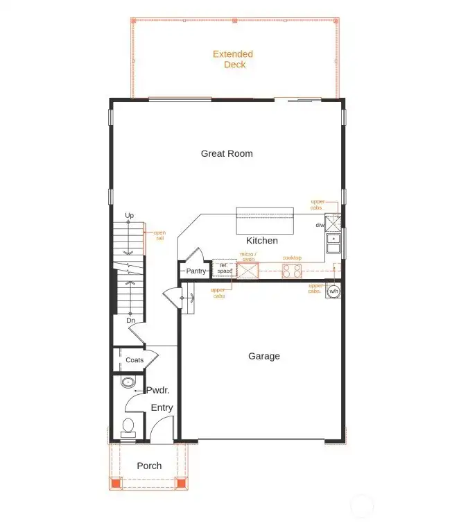 photo of main floor layout
