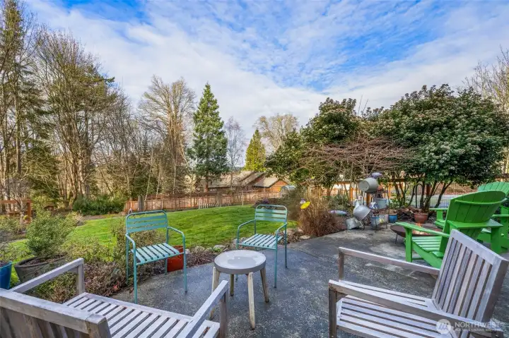 Patio on the north side off the MIL