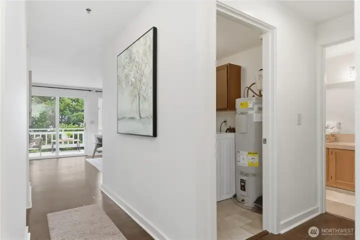 Laundry Room with full size washer and dryer