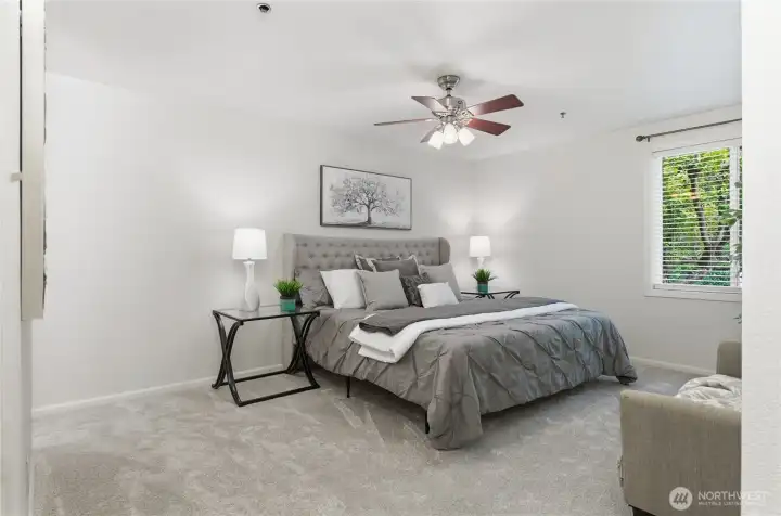 Primary Suite - Can take King Size Bed.