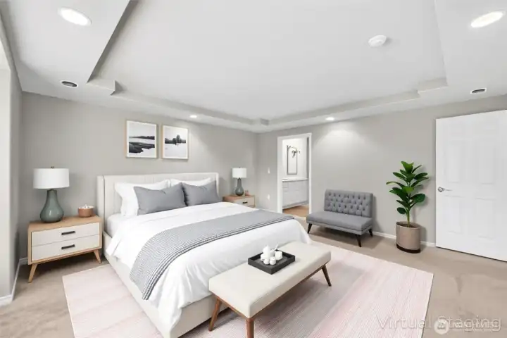 ~Virtually Staged Primary Bedroom~