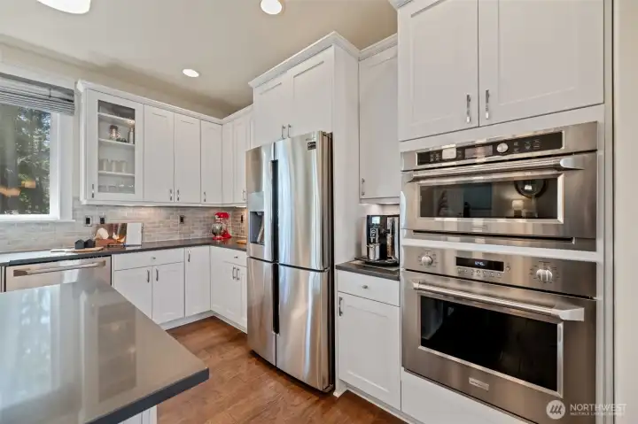 Elegant custom-made blind stays with the house.