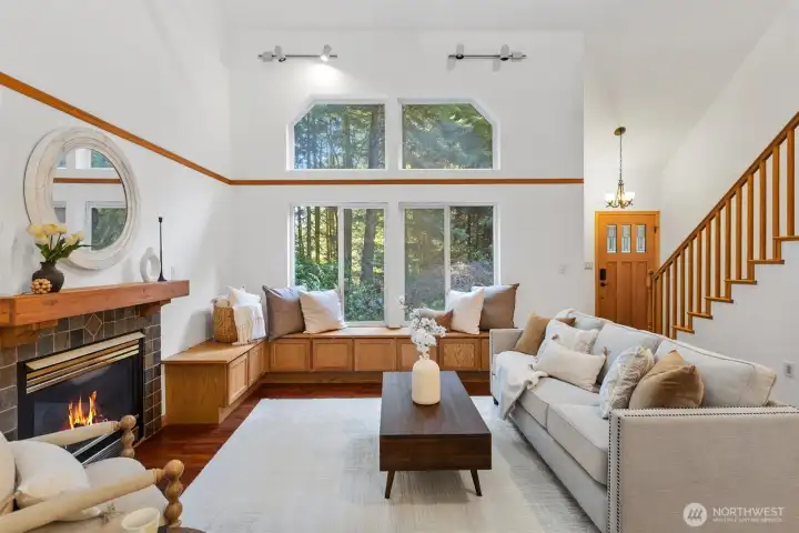 Living room and front door