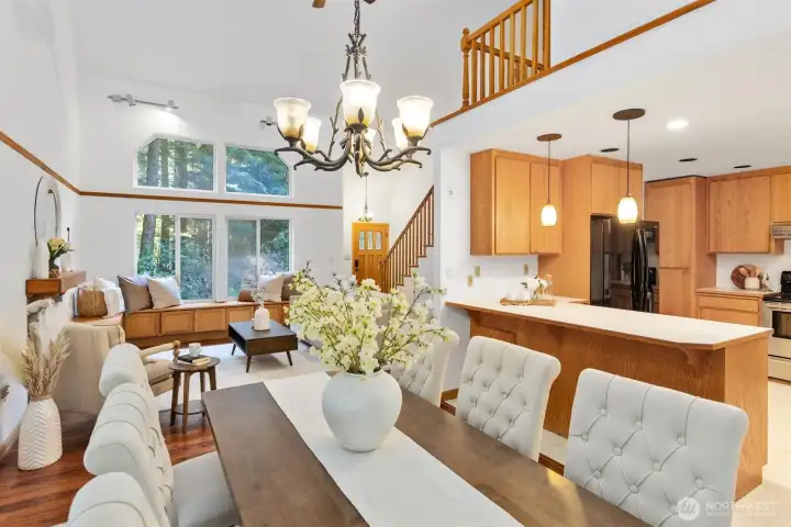 Dining Room with view of Kitchen and Living Room