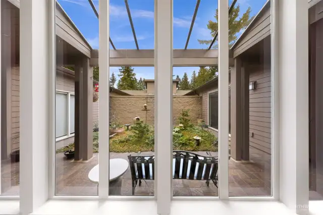 These new windows let you see your garden as you walk back and forth to the laundry and garage.