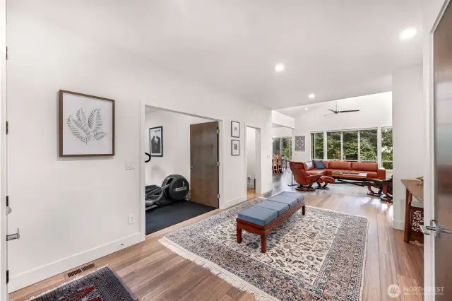 Looking the other direction from the foyer takes you into the great room