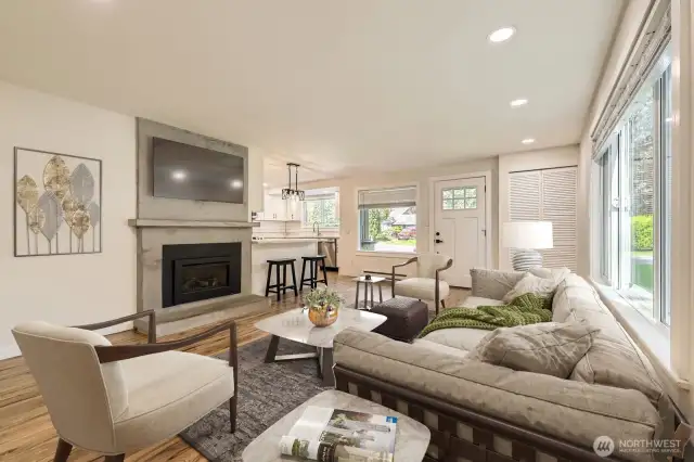 Living  Room Virtually Staged