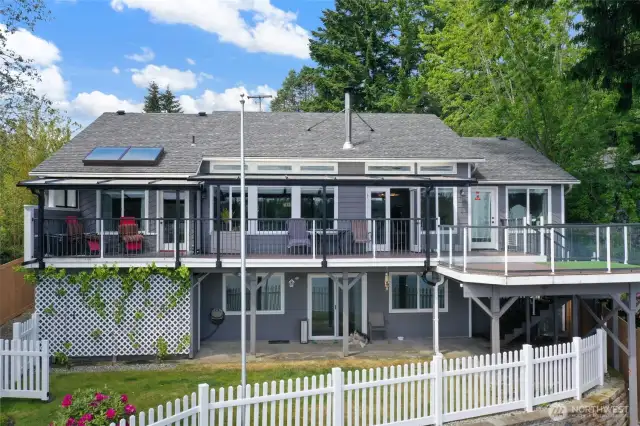 Great lake views from both levels of the home. Main living areas all on main floor.