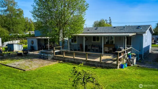 Covered back porch