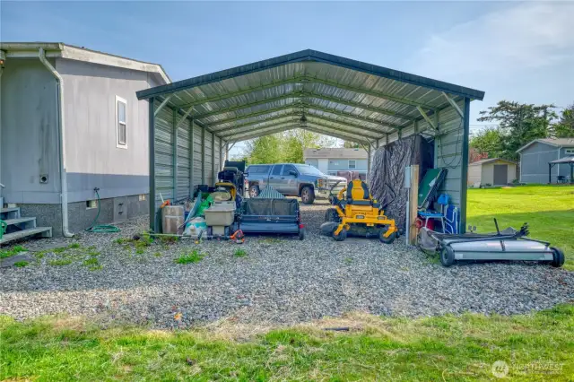 Covered boat/large storage