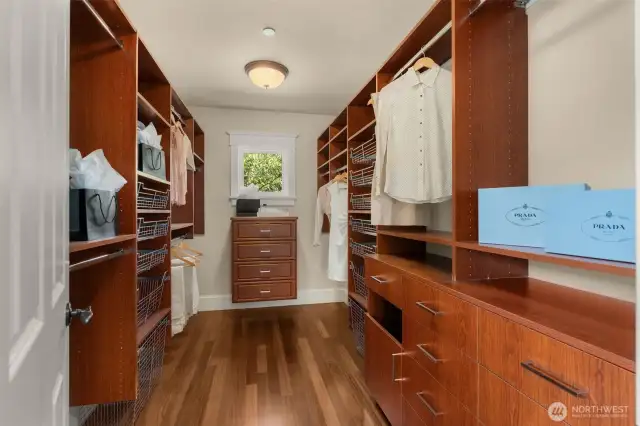 Large walk-in closet.