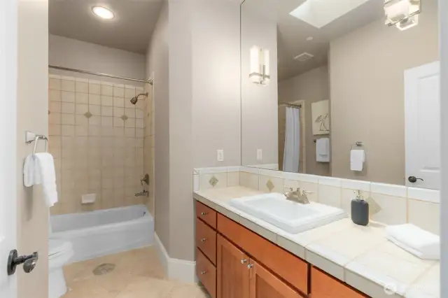 Upper shared bathroom.
