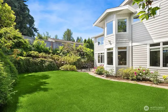 ...and a large lawn for play.