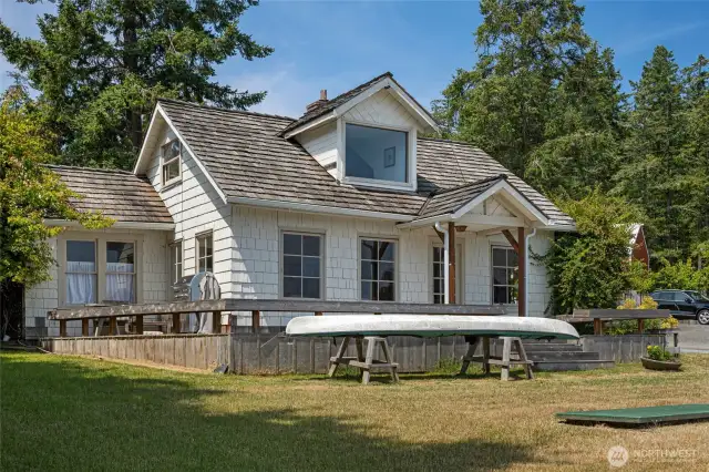 The charming and rustic original farmhouse, built in 1930.